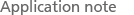 Application note